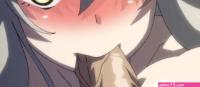 Lavish anime chick with white hair and big tits pounded after a blowjob