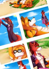 A Foxy Day At The Beach comic porn