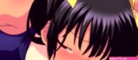 Horny anime babe takes a big dick in her dripping wet pussy