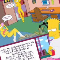 Porn comic Simpsons Bart cachindo