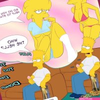 Porn comic Simpsons Bart cachindo