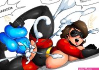 Elastigirl Vs Baron Von Cawk HD Hentai Porn Comic