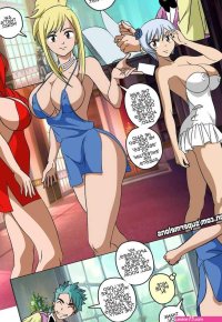 Porn comic Lucys Big Scoop. Fairy Tail. Super Melons. Sex comic busty beauties were