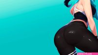 Download Fit Anime Girl Ass Modelling Wallpaper