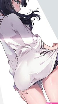 HD wallpaper: anime girls back shirt ass dark hair the gap Takarada Rikka