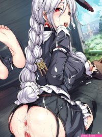 Porn image of femdom facesitting ass fucking anime creepy pussy licking bunny ears created by AI