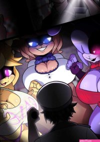 Porn comic Newbie at the Nightclub. Five Nights at Freddys Sex comic furry beauties met