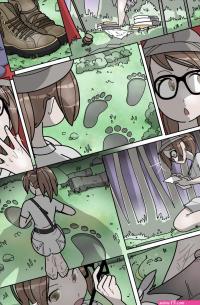 PawFeather Comics on X: Latest comic commission finished. Bigfoot have a foot fetish? X-D
