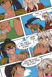 Kouga x Inuyasha Foot worship