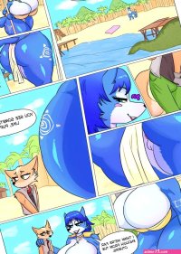 Momma Krystal and a lil fox porn comic