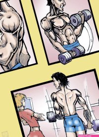 Enjoy the Muscular Futa X Male Comic in Futa Comics