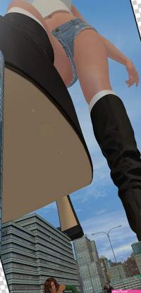 Knee Thigh Foot Monica Geller PNG Clipart Catfight Comics Deviantart Foot Giantess Free PNG Download