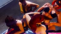 Gta v bdsm 4some lesbian with strapon and stockings in hard sex anime porn