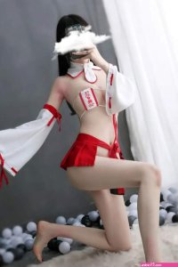 Anime Maid Cosplay Costumes Japanese Kimono Dress Witch Uniform Lingerie Set