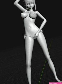 Free 3D file FREE Print Ready Sexy Nude Anime Girl Feebie NSFW HQ 3D printing template to downloadCults