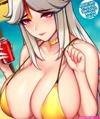 ikkimay on X: Ningguang is so hot that drinks are not able to cool her body... GenshinImpact genshinimpactfanart digitaldrawing AnimeArt art anime busty breasts curvy boobs milf girl sexy big