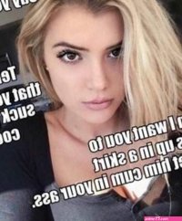 Say yes how SISSy. Tell me ihai your suck his COCK Then I Wail you Uress Skied ANE TET CUT OUr aSs. Do iS apponit ie.