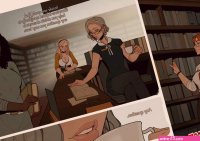 Porn comic The Library. Chapter 1. InCase. Sex comic beauties and a