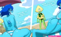Beach Buddies with Lapis Steven Universe Hermit Moth