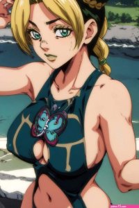 kujo jolyne jojo no kimyou na bouken and 1 more generated by freeboy162