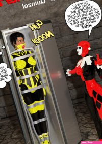 Linda Danvers on X: New Arkham 13 BumblebeeDetention bondage bdsm Superheroine comics latex rubber uniform black girl harley