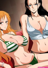 Nami and Robin Comic
