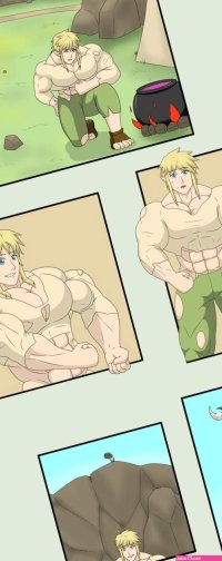 Alakazam??? on X: Deleted Comic of Link by Dosukunn Sizetwitter Macrophilia Giant musclegrowth link