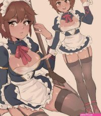 Porn comic Taliyah maid. Cafin Sex comic brunette maid loves