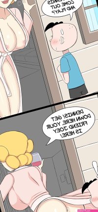 Denniss Mom is totally hopeless Porn comic Rule 34 comic Cartoon porn comic