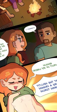 Post 4992945: Alex comic Minecraft shybred Steve