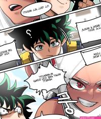 Deku meets Mirko on a Train and Fucks Her comic porn