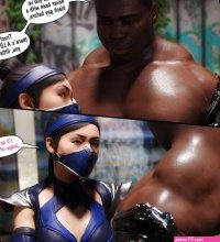 Porn comic Kitana VS Jax. Mortal Kombat. Darklord Sex comic black guy with