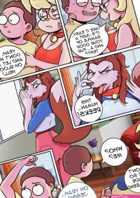 Porn comic Pleasure Trip. Part 3. Rick and Morty. Sex comic guy gets into