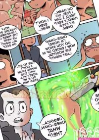 Porn comic Pleasure Trip. Part 2. Rick and Morty. Sex comic brought Morty already
