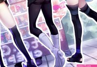 legs ass women trio women anime girls FateGrand Order thigh-highs Fujimaru Ritsuka Mash Kyrielight Fate series Okita Souji pantyhose panties upskirt anime heels boots