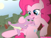 Pinkie Pie and Spike porn comic
