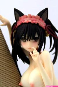 Date a Live: Kurumi Tokisaki cat girl huge breast 16 naked anime figu