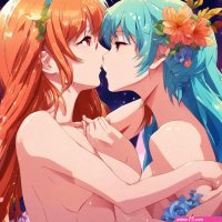 Naked lesbian kissing by EdnaBanaag on DeviantArt
