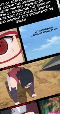 Porn comic Naruto. Spicy workout. KristoLin Sex comic trains Sarada to