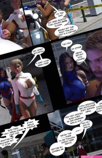 Psylocke and Power Girl ENF comic porn