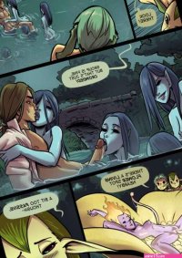 Porn comic The Cummoner. Part 23. Rocktrolled Fungirls Sex comic girl began to