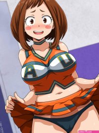 Ochako Uraraka Cheerleader by Sano-BR