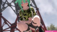 Sniper girl peeing and pooping