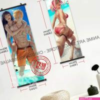 Naruto Hanging Painting Girl Haruno Sakura Poster Sexy Hyuga Hinata Scroll Picture Wall Art Temari Home Decor Yamanaka Ino Mural