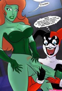 Porn comic Poison Ivy x Harley Quinn. Ameizing Lewds. Sex comic redhead beauty Poison