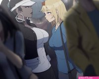 Nessie and Valerie in the Subway comic porn