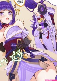 Porn comic Raiden Shogun x Aether. Genshin Impact Sex comic brunette decided to
