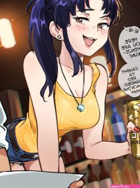 Misatos Black Lagoon Bar comic porn
