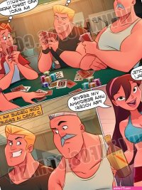 Famlia Sacana: Gang Bang na mesa de poker Tufos Hentai pt-br 02