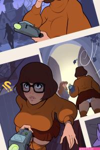 Velma and Daphnes spooky night Porn comic Rule 34 comic Cartoon porn comic